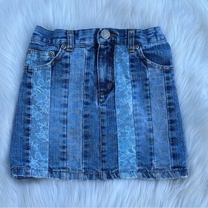 Girls Y2K Vintage Mary-Kate And Ashley Denim Jean Skirt Size 4T